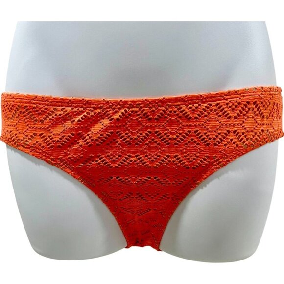 Ella Moss Other - Ella Moss Orange Crochet Bikini Bottom Small Boho Hipster Swim